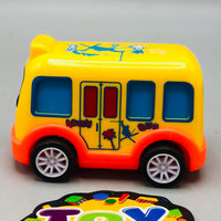 Kids Mini ABS Pullback Bus - 1Pc