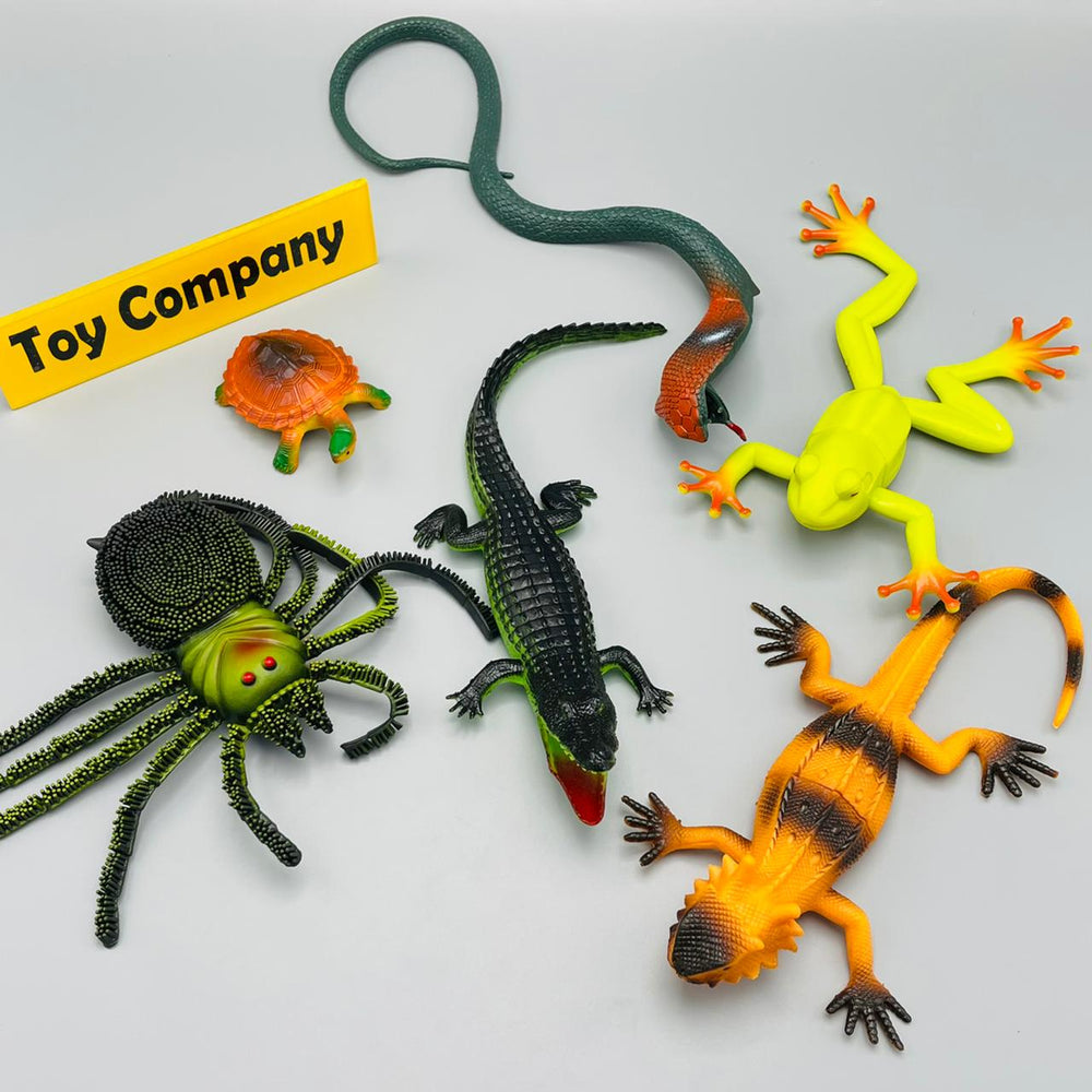 6 in 1 Reptiles PVC Toy Set