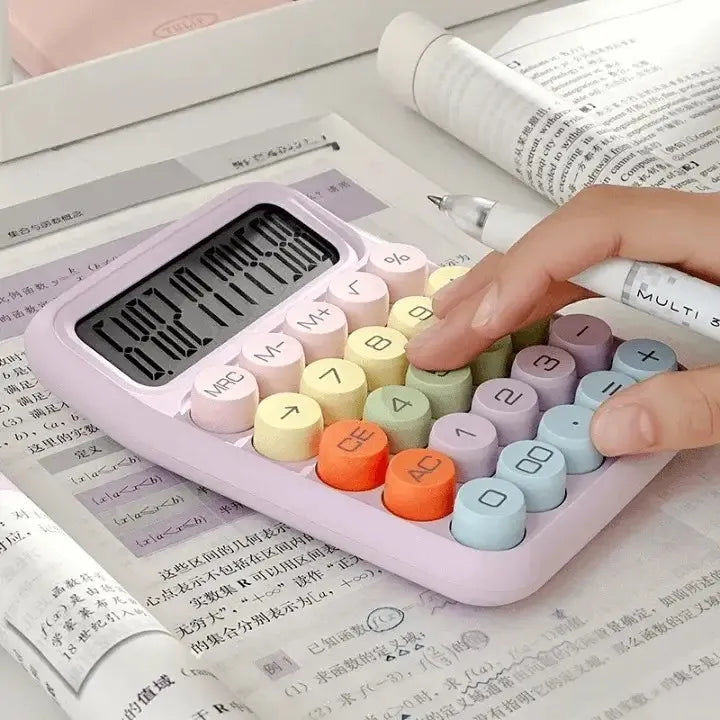 Electronic Multi-Color Dual Power Calculator