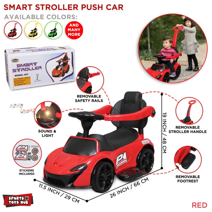 2in1 Kids Stroller & Ride-on McLaren Push Car