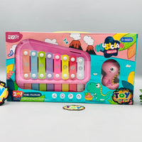 2in1 Kids Dinosaur Musical Piano & Xylophone