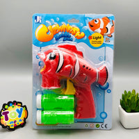 Clown Fish Bubble Gun With Flashing Lights