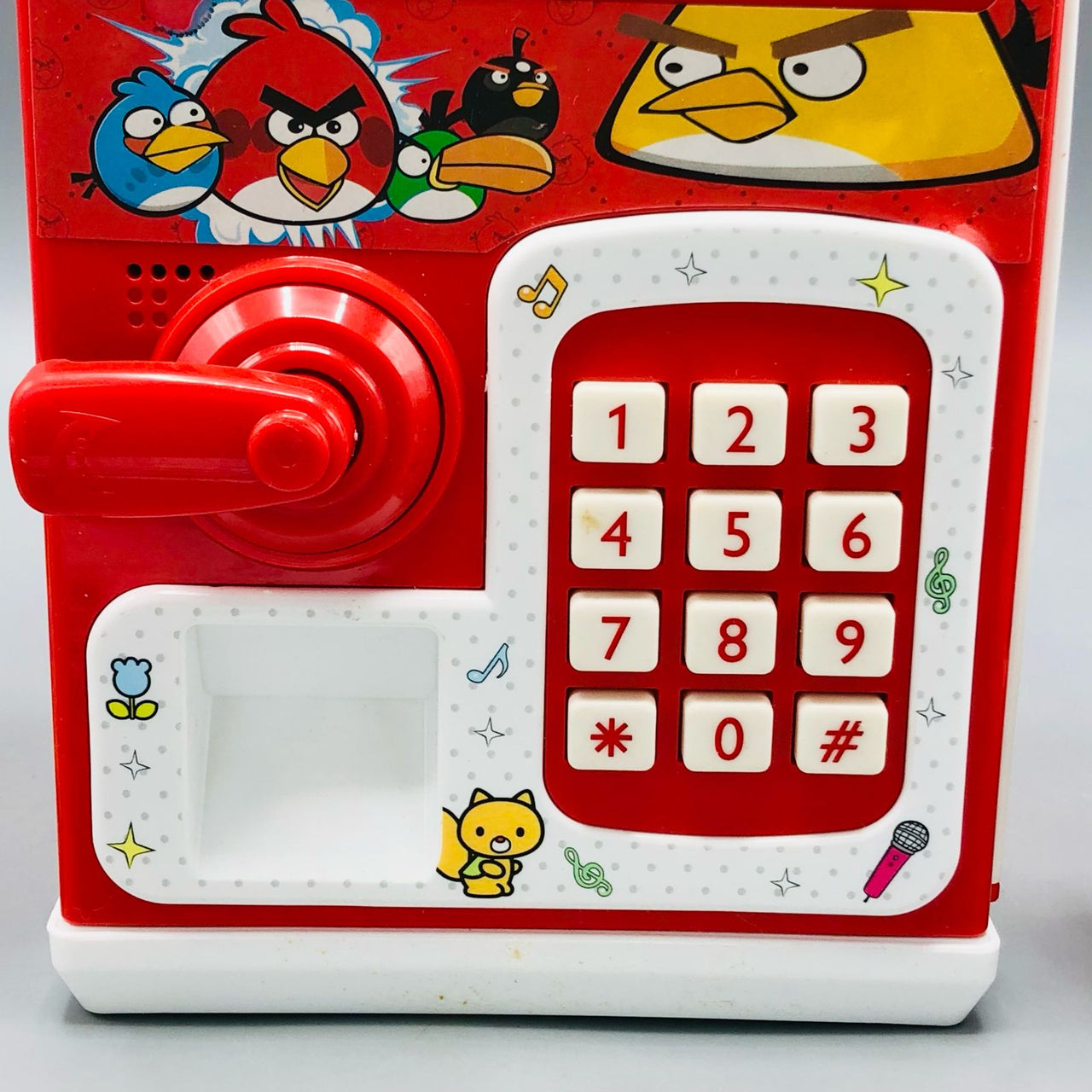 Angry Bird Fingerprint Piggy Bank With Light & Sound