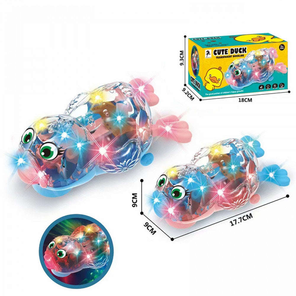 Light & Musical Transparent Cute Duckling