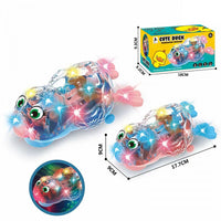 Light & Musical Transparent Cute Duckling