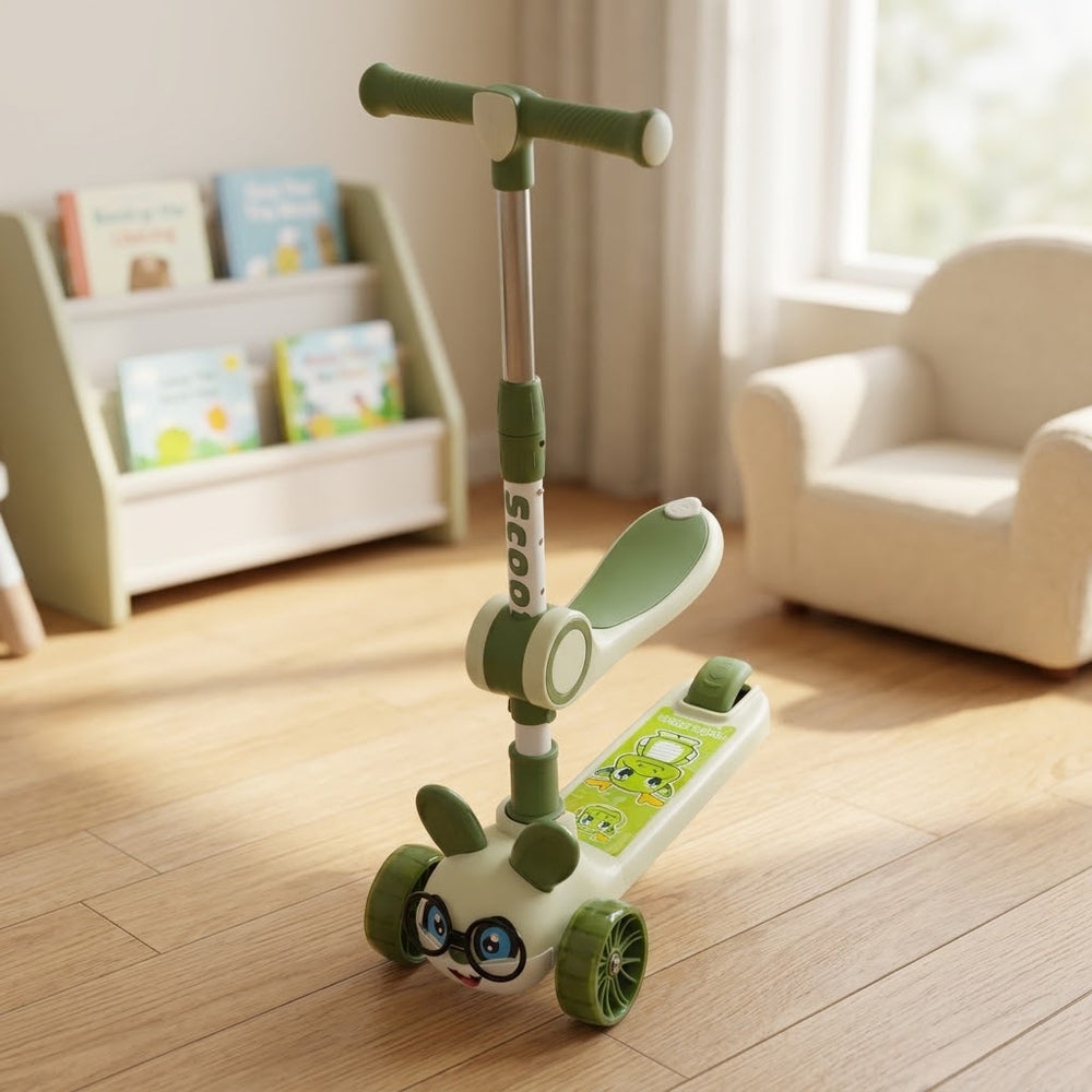 Squirrel Kids Seat Scooty - Green