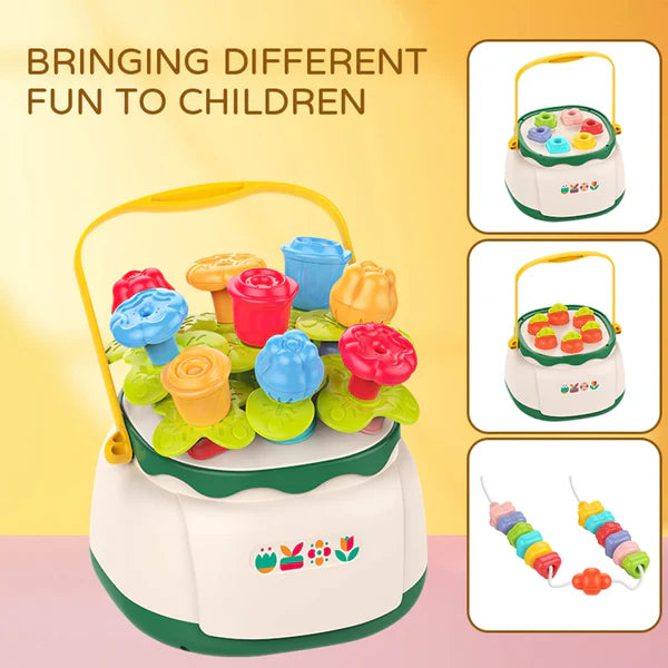 Huanger Montessori Flower Nails Bucket
