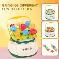 Huanger Montessori Flower Nails Bucket