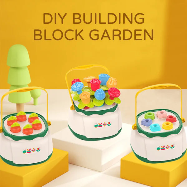 Huanger Montessori Flower Nails Bucket