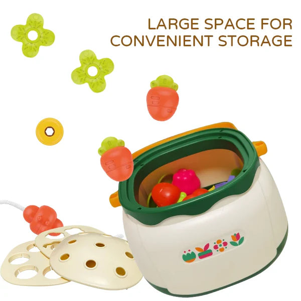Huanger Montessori Flower Nails Bucket