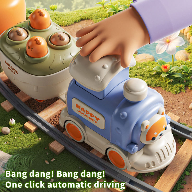 4in1 Kids Press & Go Activity Train