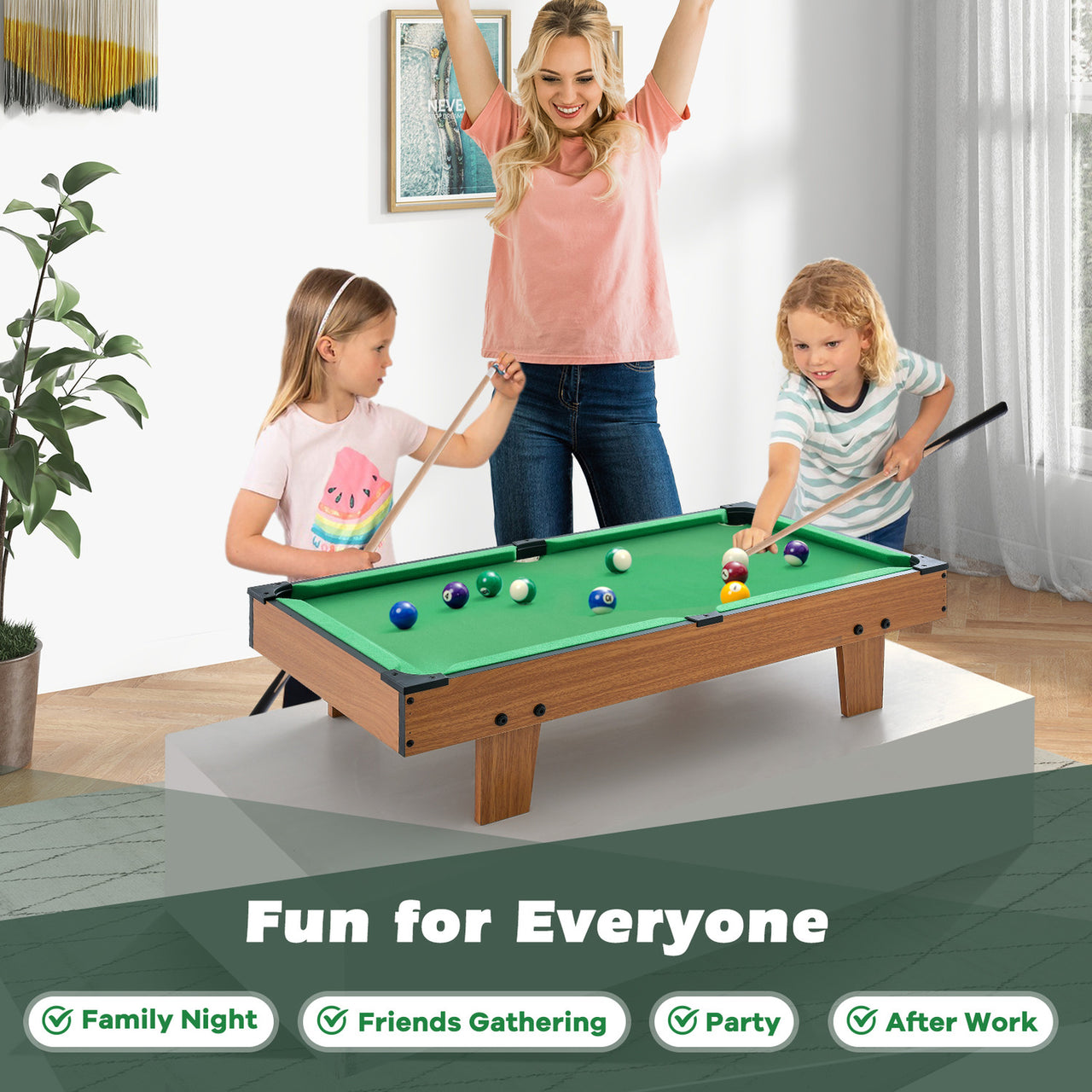4in1 Wooden Multi-Game Foosball Table Set