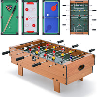 4in1 Wooden Multi-Game Foosball Table Set
