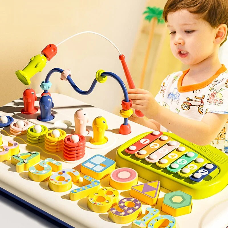 7in1 Multi-Functional Montessori Puzzle Stacking Block Toy