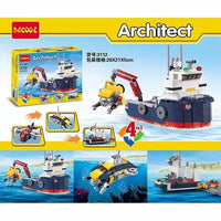 4in1 DIY Architect Ocean Explorer Bricks Set - 213+Pcs