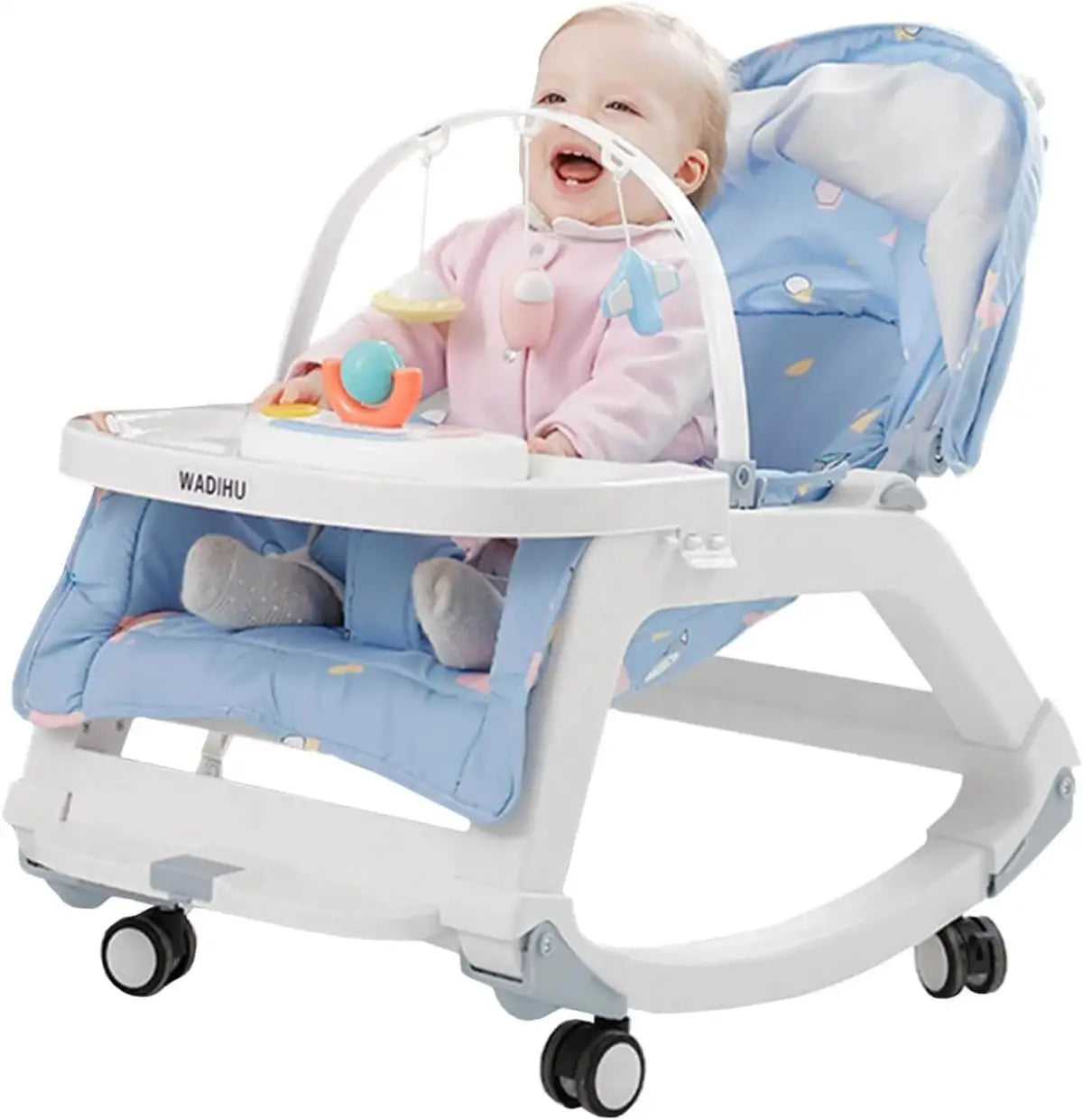 5in1 Baby Dinning Chair With Light & Music - Blue