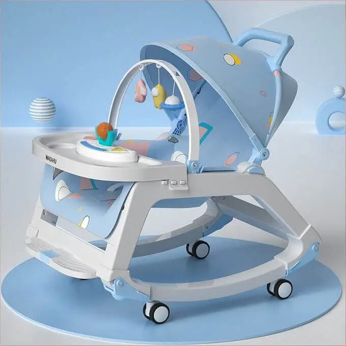 5in1 Baby Dinning Chair With Light & Music - Blue