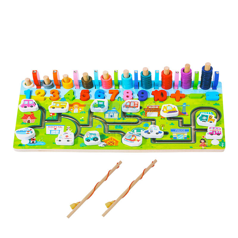 Wooden 5in1 Multi-functional Number Game Board