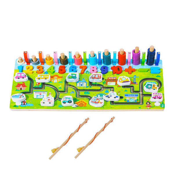 Wooden 5in1 Multi-functional Number Game Board