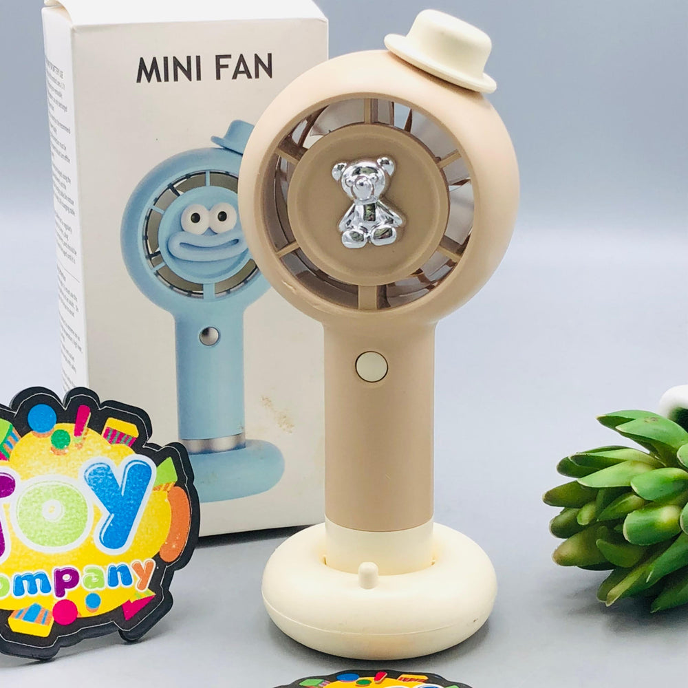 5.5" Rechargeable Bear Design Mini Handheld Fan