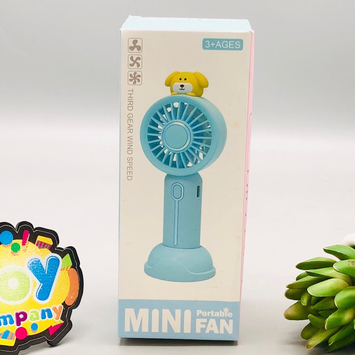 5.5" Rechargeable Cute Mini Portable Handheld Fan With Light