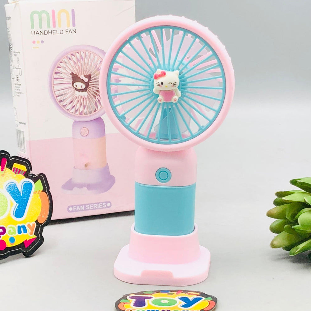 5.5" Rechargeable Mini Hello Kitty Handheld Fan