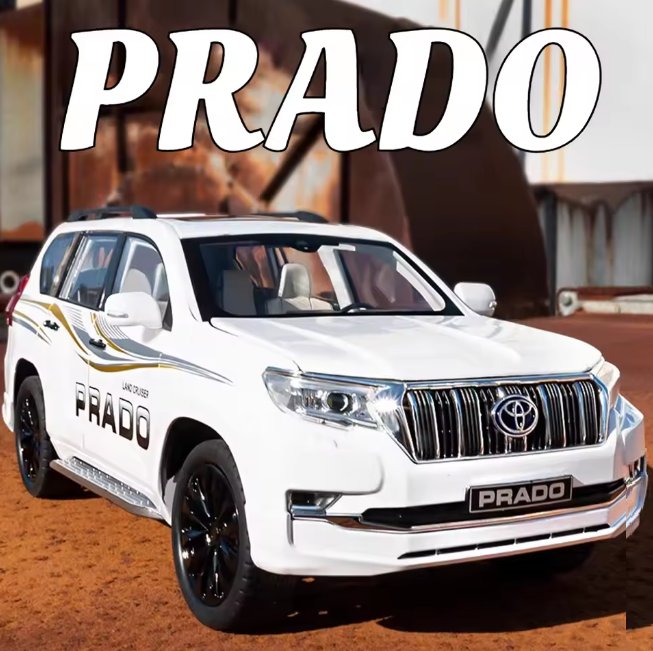 1:18 Diecast Land Cruiser Prado Model Car
