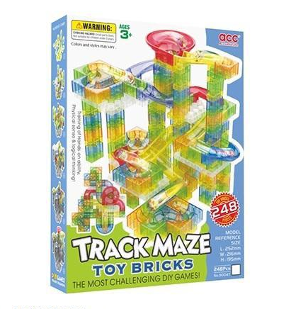 248Pcs DIY Marble Run Building Blocks Track