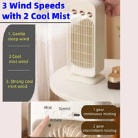 Rechargeable Shaking Head Spray Circulating Fan