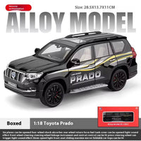 1:18 Diecast Land Cruiser Prado Model Car