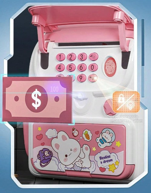 Multi-functional Backpack Money Saving Piggy Bank - Pink