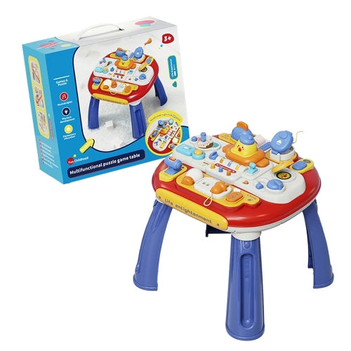 Multi-functional Toddlers Puzzle Activity Table