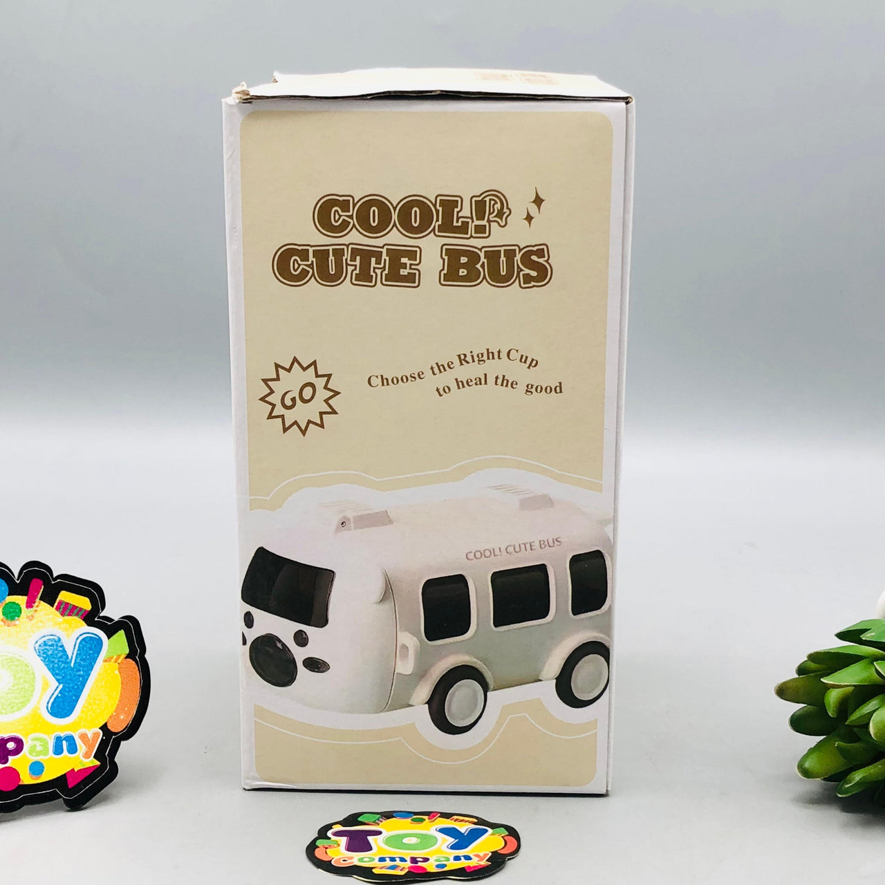 500ml Cute Bear Bus Design Kids Water Bottle - Purple
