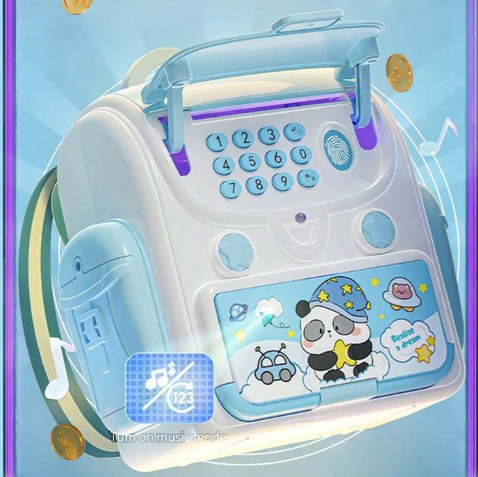 Multi-functional Backpack Money Saving Piggy Bank - Blue