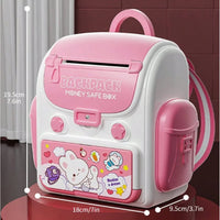 Multi-functional Backpack Money Saving Piggy Bank - Pink