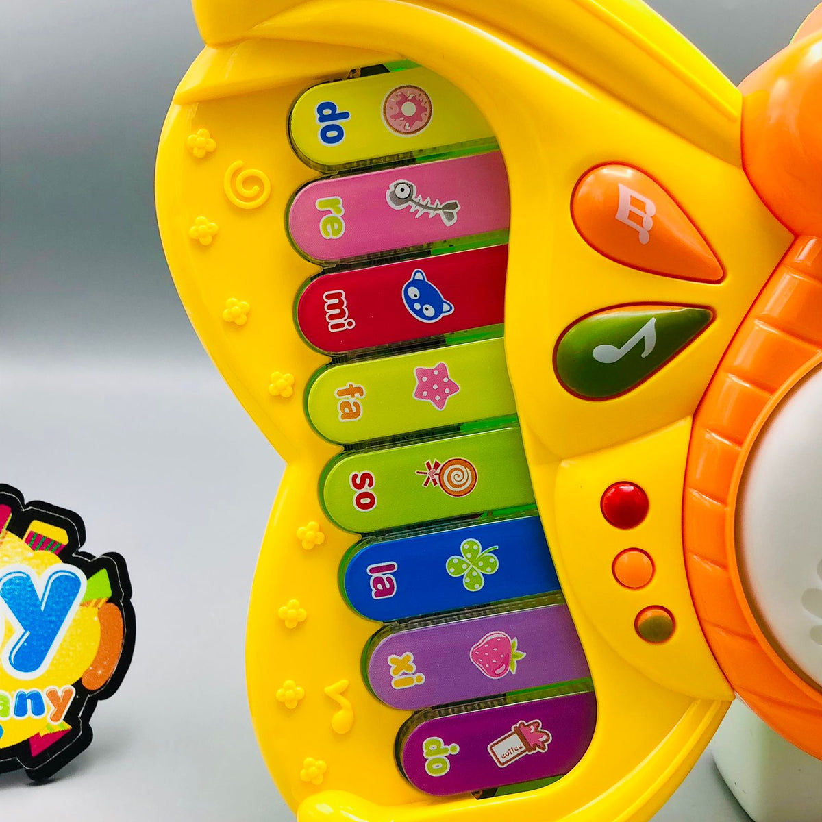 Battery Operated Butterfly Piano With Light & Music