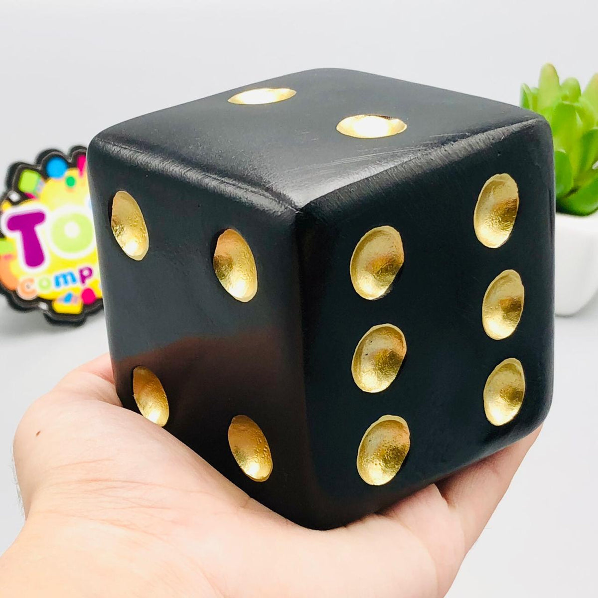 Wooden Dice Decor - 1 Pcs