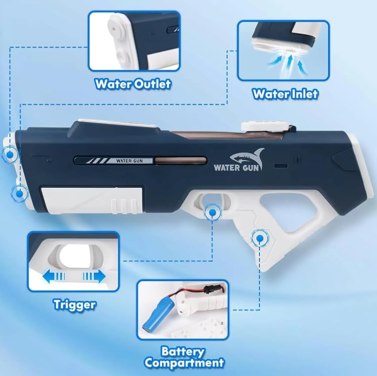 Electric Rechargeable Strong Power Water Gun