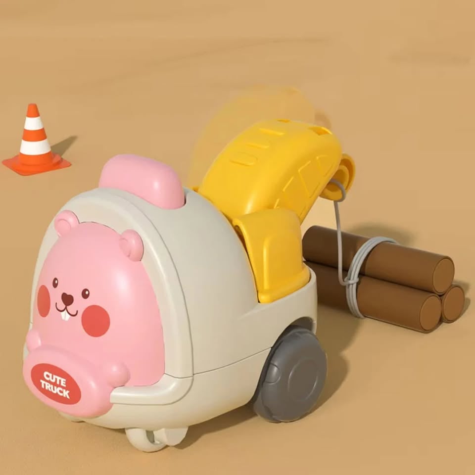 1Pc Inertial Cute Animal Engineering Vehicle