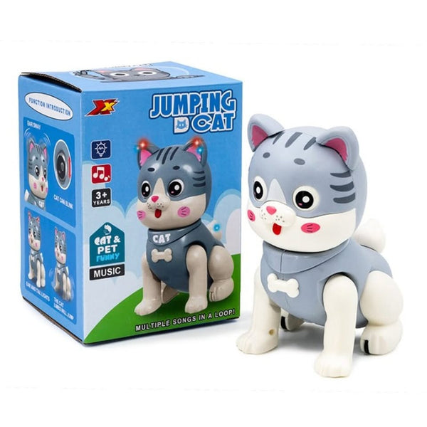 Electric Cute Jumping Cat With Light & Music