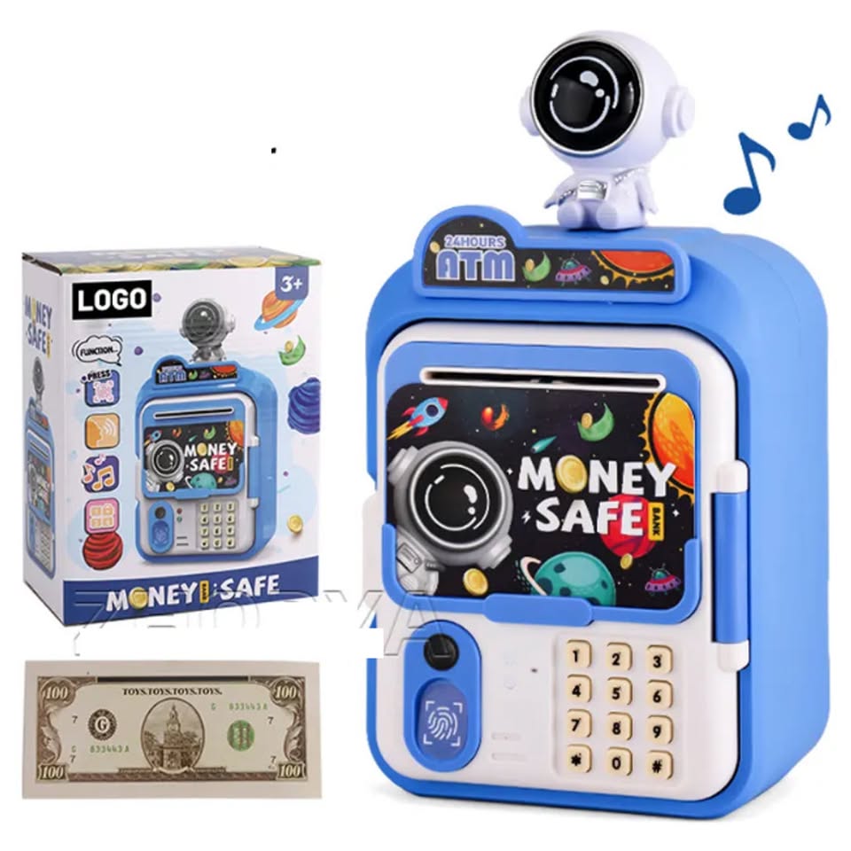 Spaceman Themed Kids Money Saving ATM Machine