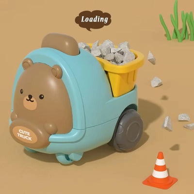 1Pc Inertial Cute Animal Engineering Vehicle