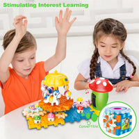 38Pcs DIY Electric Rotating Gear Building Blocks