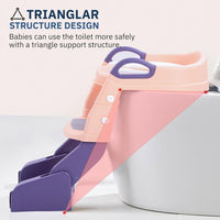 Multi-functional Foldable Baby Pot With Ladder - Pink