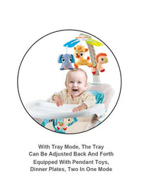 Multi-functional 2in1 Musical Baby Rocking Cradle - Blue