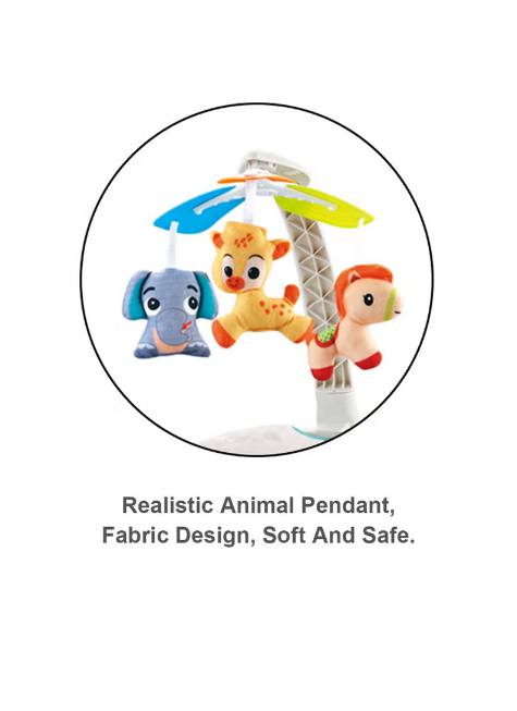 Multi-functional 2in1 Musical Baby Rocking Cradle - Blue
