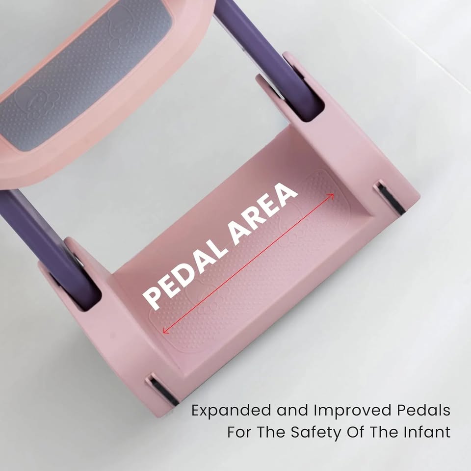 Multi-functional Foldable Baby Pot With Ladder - Pink