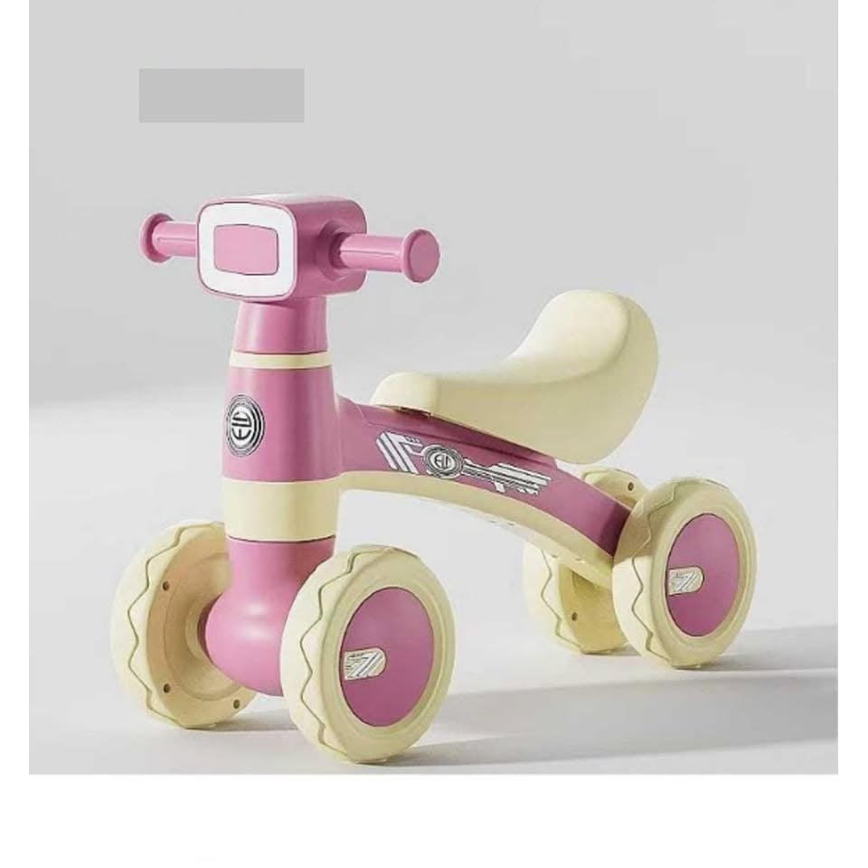 Animation Ride-on Baby Foot To Floor Balance Bike - Pink