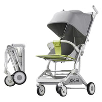 Premium Foldable M9 Baby Stroller Pocket Cart - Gray