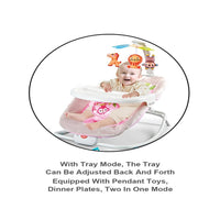 Multi-functional 2in1 Musical Baby Rocking Cradle - Pink